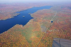 Fall leaves, west of Sherbrooke, Quebec