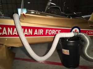 Heater hose into rear baggage area