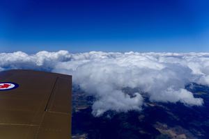 On top of the clouds, at 10,000 ft