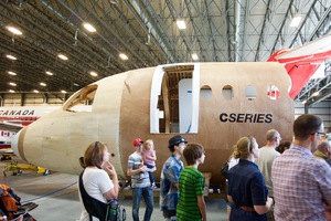 CSeries Forward Fuselage Wooden Mockup