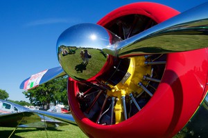 Reflection in a Spartan Executive spinner