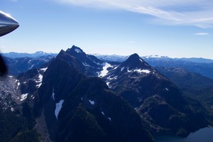 Looking south, right in the middle of Vancouver Island